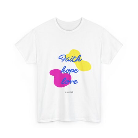 Faith Hope Love T-Shirt — Colorful Inspirational Christian Tee